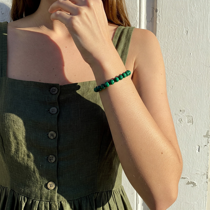 Malachite Elastic Bracelet