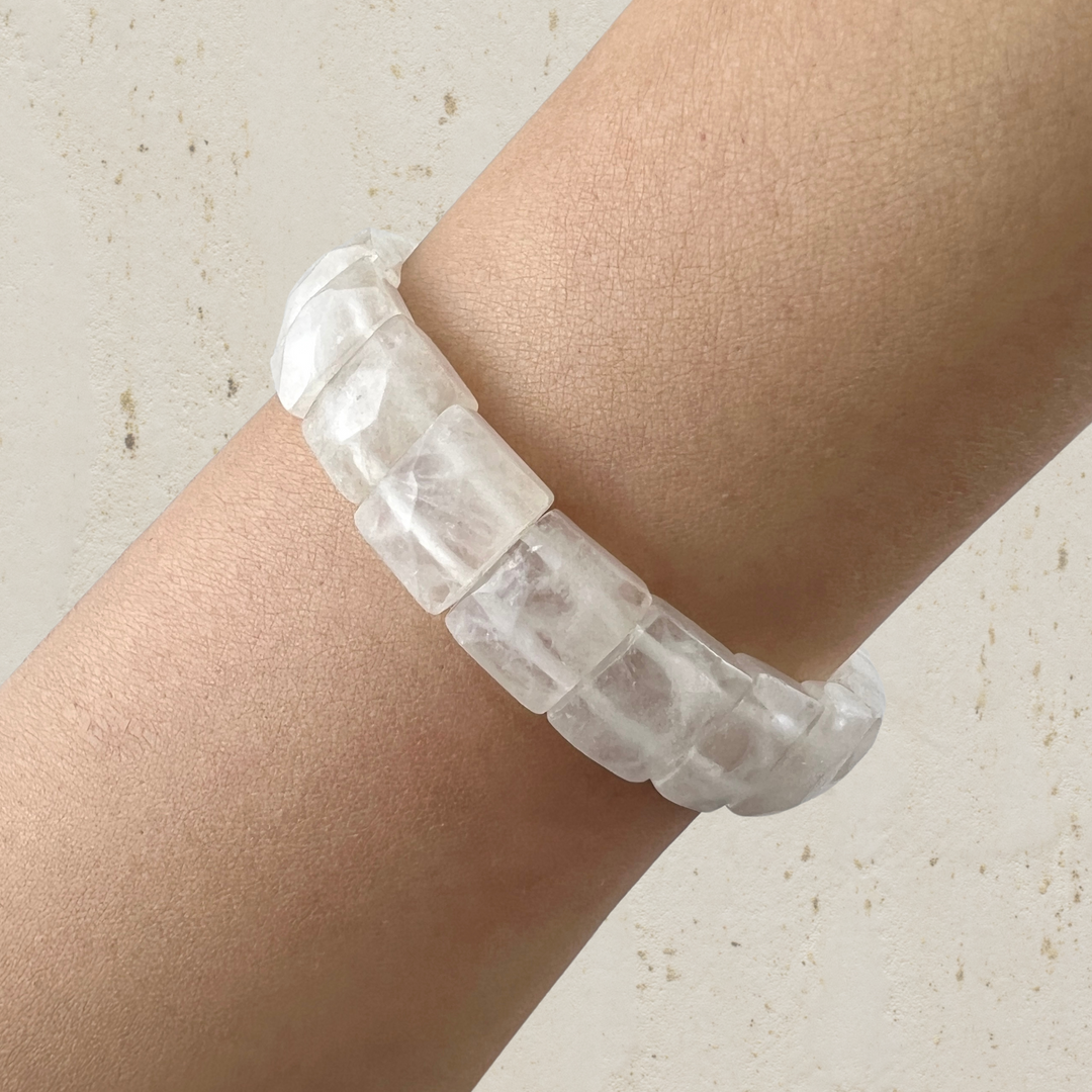 Crystal Quartz Stretch Bracelet