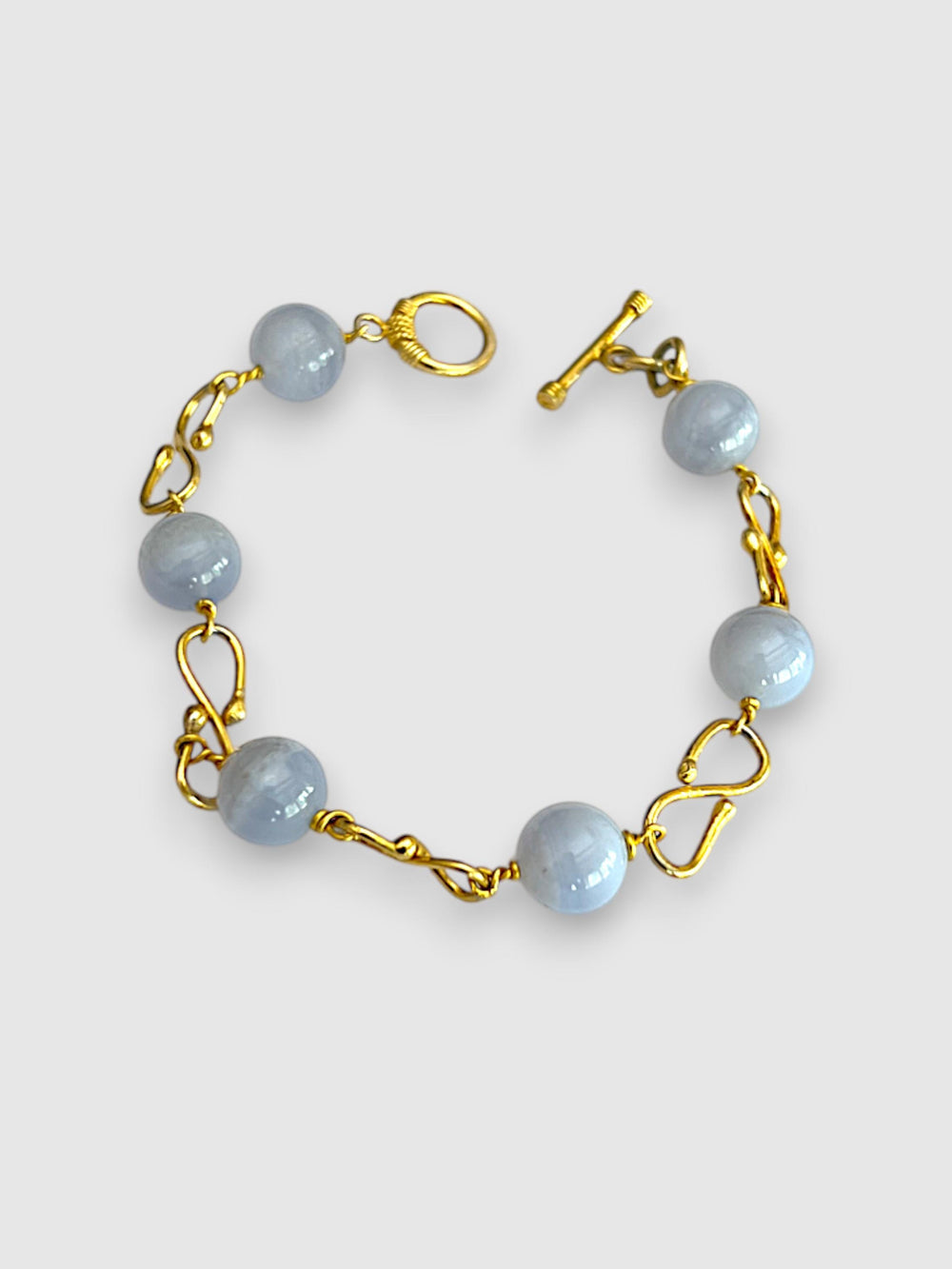 Kalsedon doğal taş bileklik – Antre Jewelry